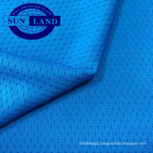 100% polyester quick-drying honeycomb mesh cloth for T- shirts sports fabric